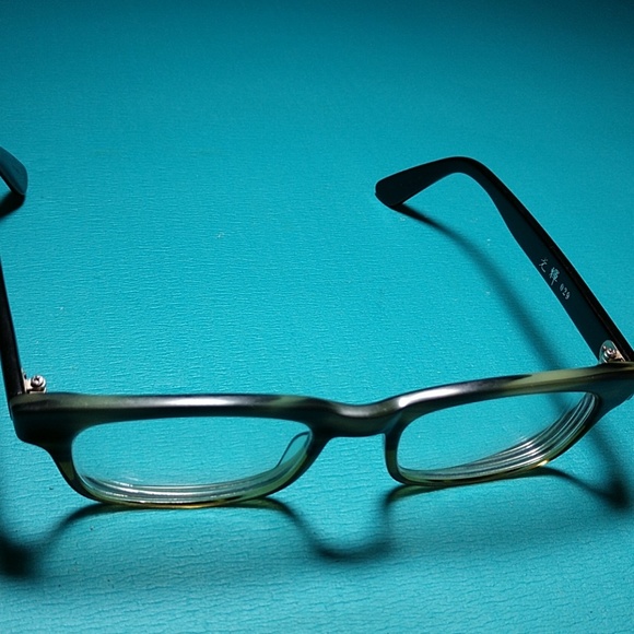 Masunaga eyeglass frames 029 Green/Brown tortoise - Picture 7 of 8